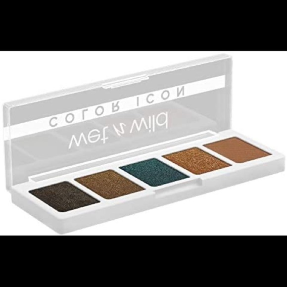 Wet wild COLOR ICON 5 PAN PALETTE MY LUCKY CHARM green gold nude brown eyeshadow - Picture 4 of 5